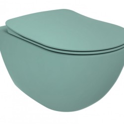 Creavit Rim-Off Ophang Toiletpot zonder Sproeier (Bidet) - Nijlgroen