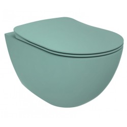 Creavit Rim-Off Wall-Mounted Toilet Bowl without Bidet - Nile Green