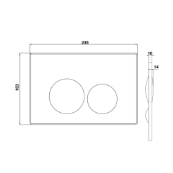 Creavit Terra Control Panel - Cool Grey