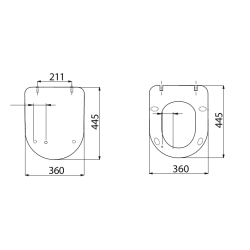 Creavit Toilet Seat, Duroplast, Soft-Close & Quick Release, Stainless Steel Hinges - Matt Cappuccino
