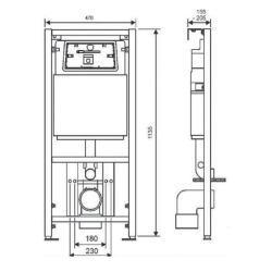 Geberit Built-in Cistern for Wall-mounted WC - 3&6 Liters