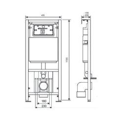 Geberit Built-in Cistern for Wall-mounted WC - 3&6 Liters