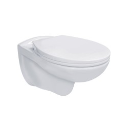Aloni Pro Hanging Toilet Rim-Off + Soft-Close Seat - White