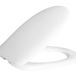 Creavit Cinar WC-Zitting, Duroplast, Soft-Close, Inox Scharnieren - Wit