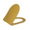 Creavit Flat Toilet Seat Duroplast (Soft-Close & Quick Release) With Stainless Steel Hinges - Gold