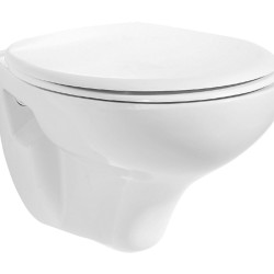 Creavit Perla Ophang Toiletpot Zonder Sproeier (Bidet) Wit