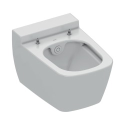 Teceone Wall-Mounted WC with Shower Function, Cold Water - White