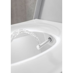 Teceone Wall-Mounted WC with Shower Function, Cold Water - White
